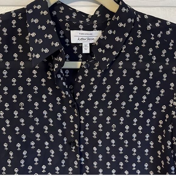 & Other Stories Silk Floral Print blouse - Picture 9 of 10